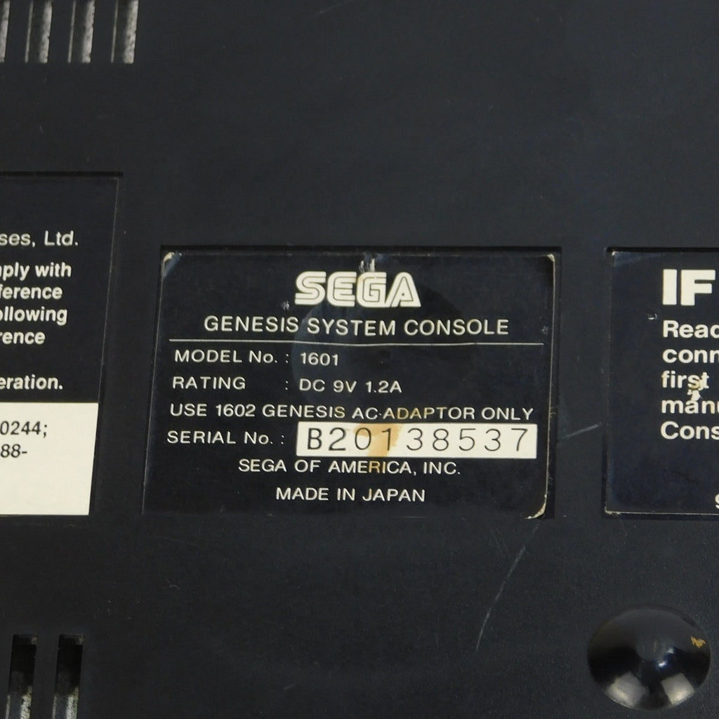 Sega Genesis Model 1 MK-1601 Console Bundle 2 Controllers Cords Tested Working