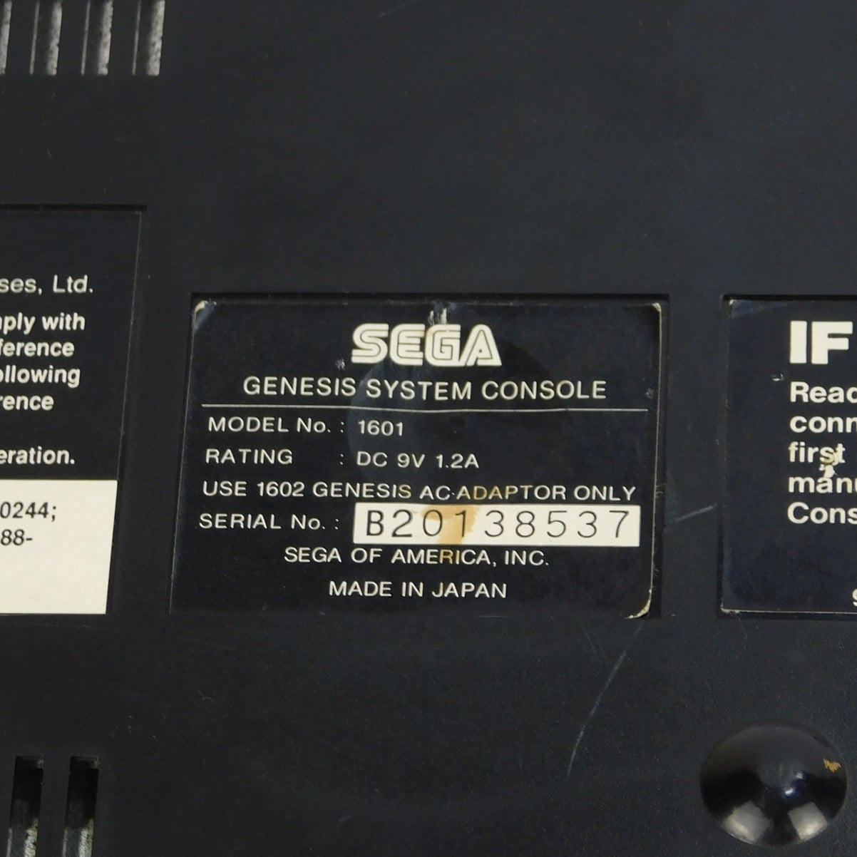 Sega Genesis Model 1 MK-1601 Console Bundle 2 Controllers Cords Tested Working