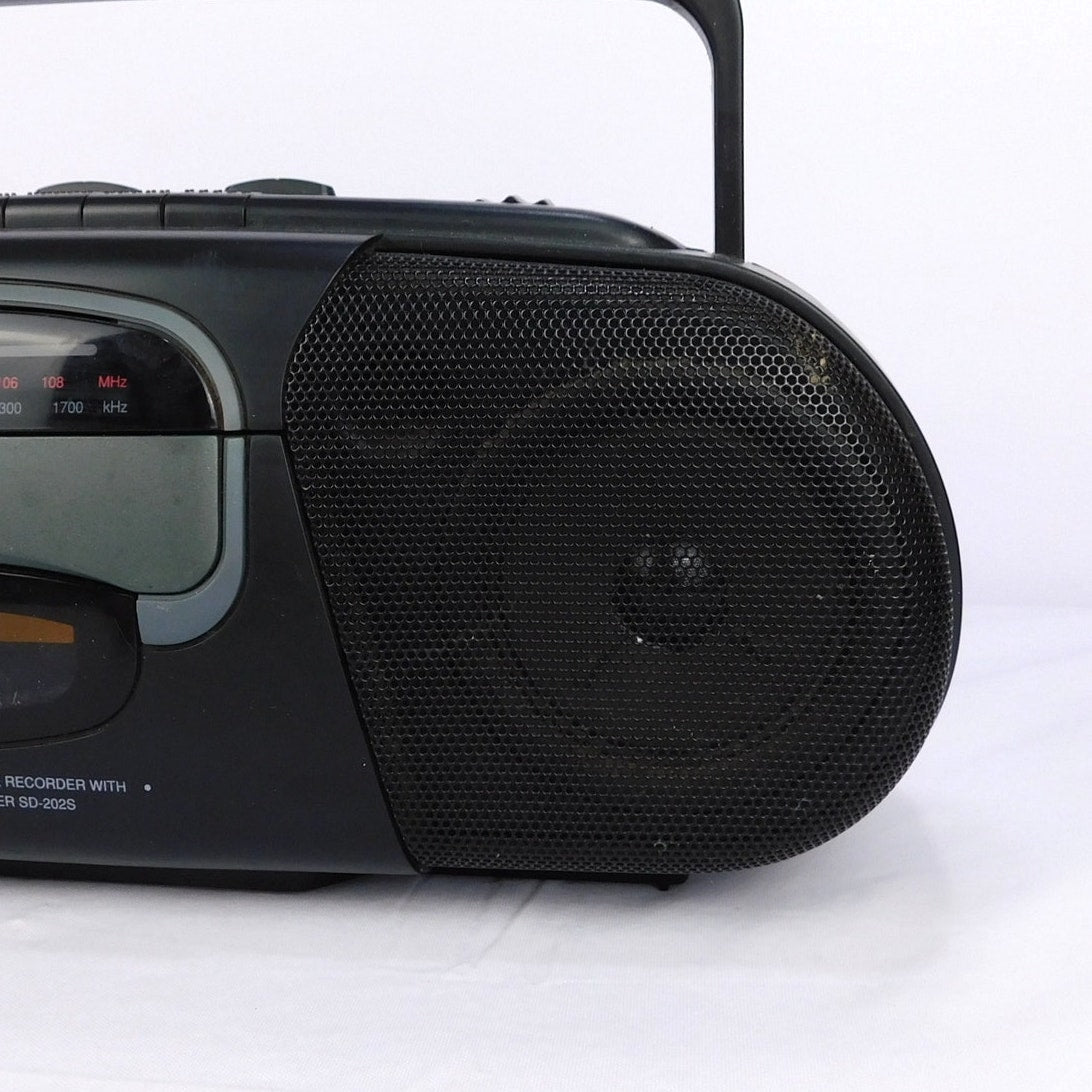 Casio SD-202S Portable Stereo Radio Cassette Recorder Serviced Vintage 90s Tech