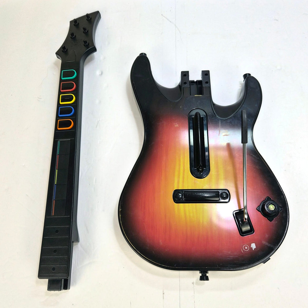 Xbox 360 Guitar Hero RedOctane Wireless Sunburst Guitar Controller Tested