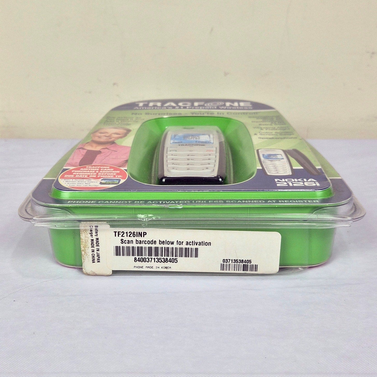 Nokia 2126i Tracfone Cell Phone New Factory Sealed 2006 Vintage