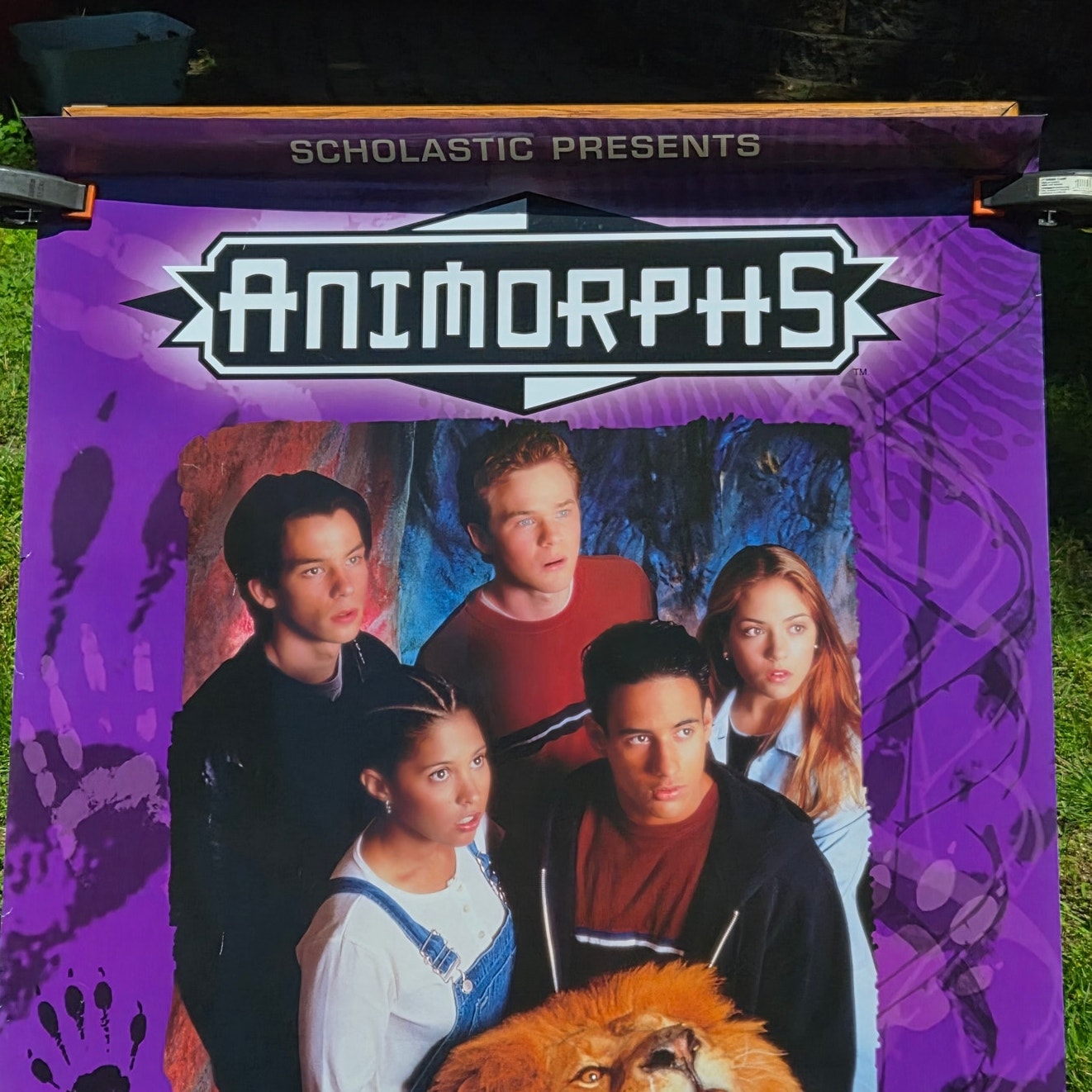 Vintage 1998 Animorphs Scholastic TV Series Store Display Poster 27x40