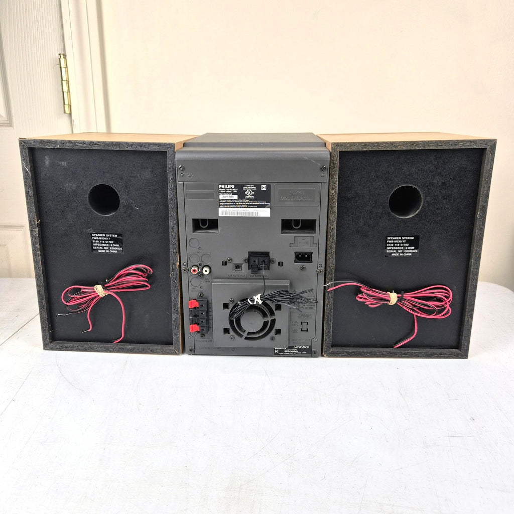 Philips MCM530 Stereo System 5 Disc CD Changer Tested Working No Remote 2005