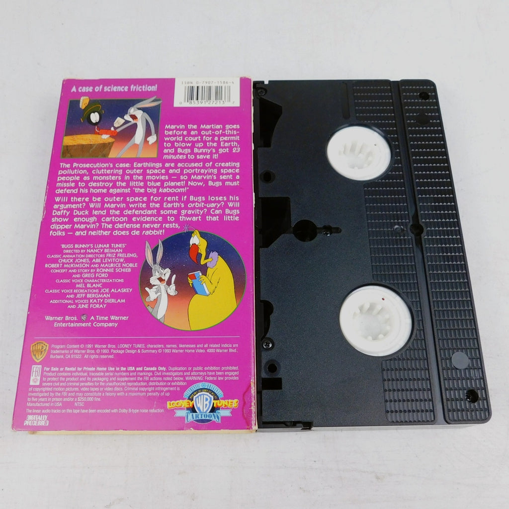Bugs Bunny's Lunar Tunes VHS Tested Working 1991 Warner Home Video