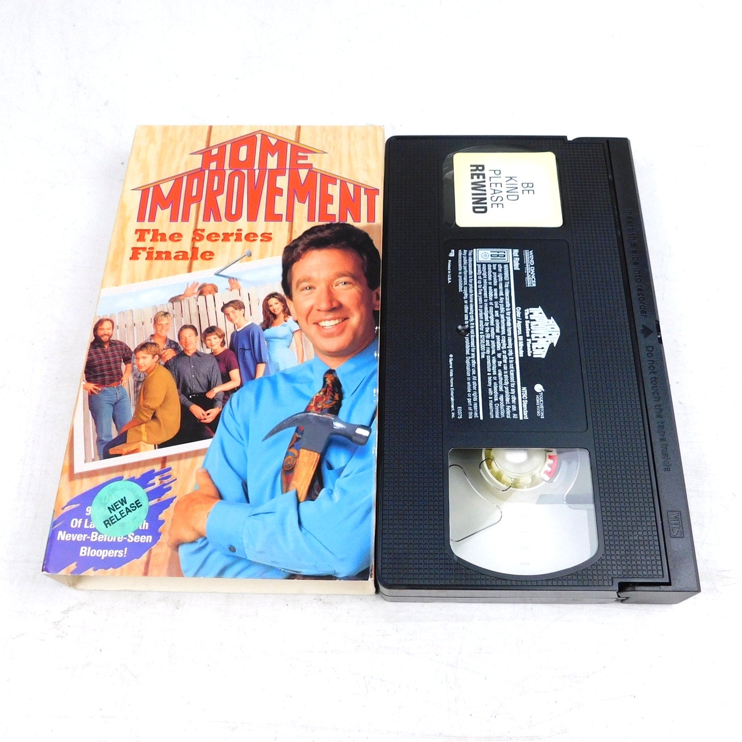 Home Improvement Series Finale VHS Tested Tim Allen 1999 Be Kind Rewind Sticker