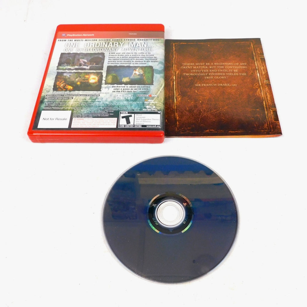 Uncharted Drake's Fortune Sony Playstation 3 PS3 Complete CIB Tested GH