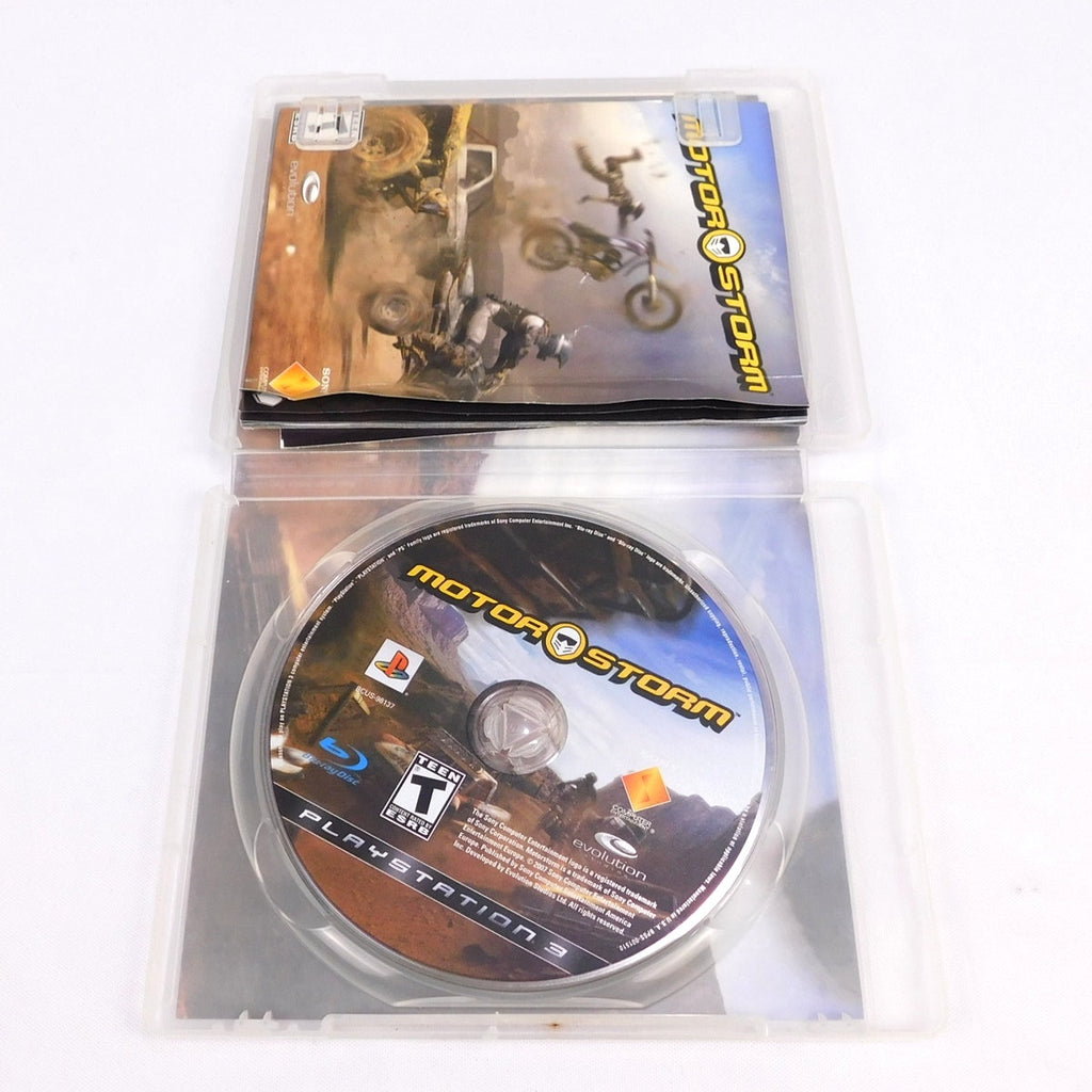 Motorstorm Sony Playstation 3 PS3 Tested Working Complete CIB 2007 Motor Storm