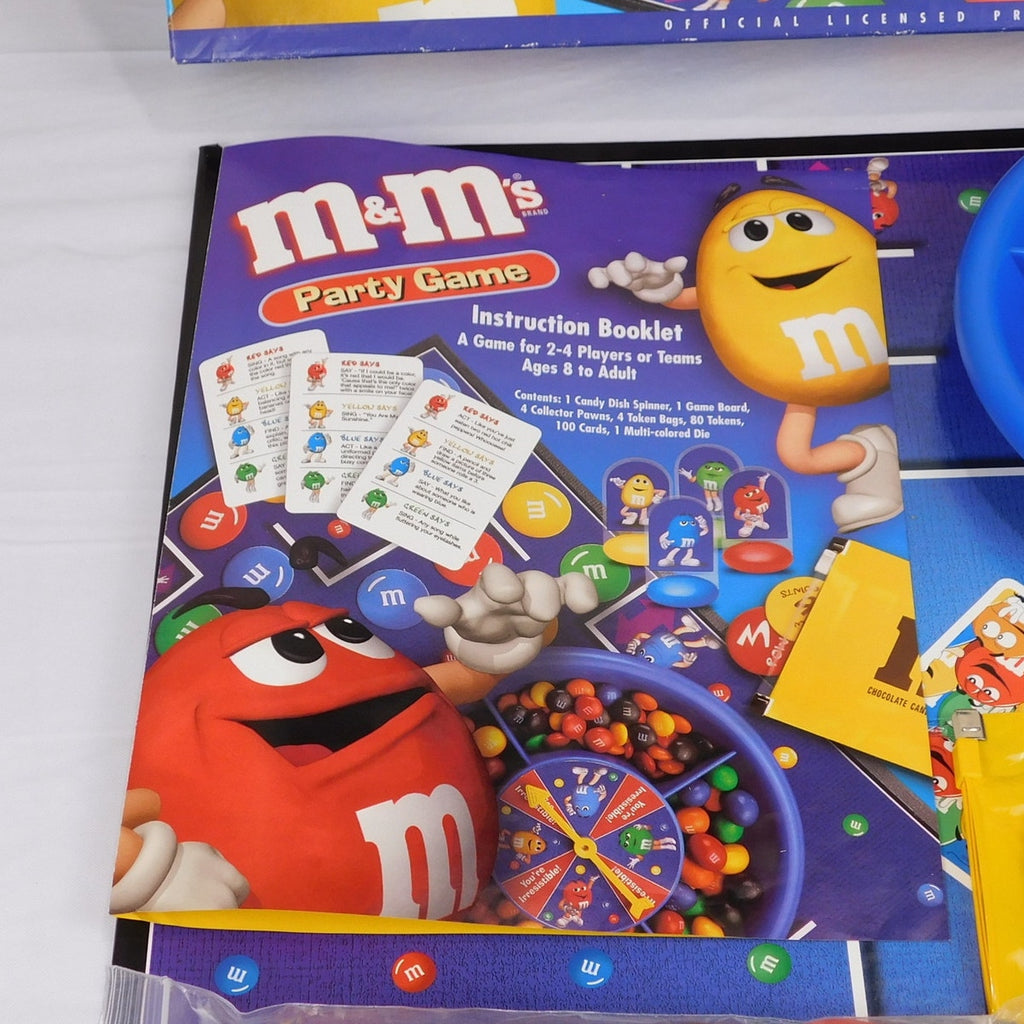 M&Ms Party Game Board Game Complete In Box Roseart 1999