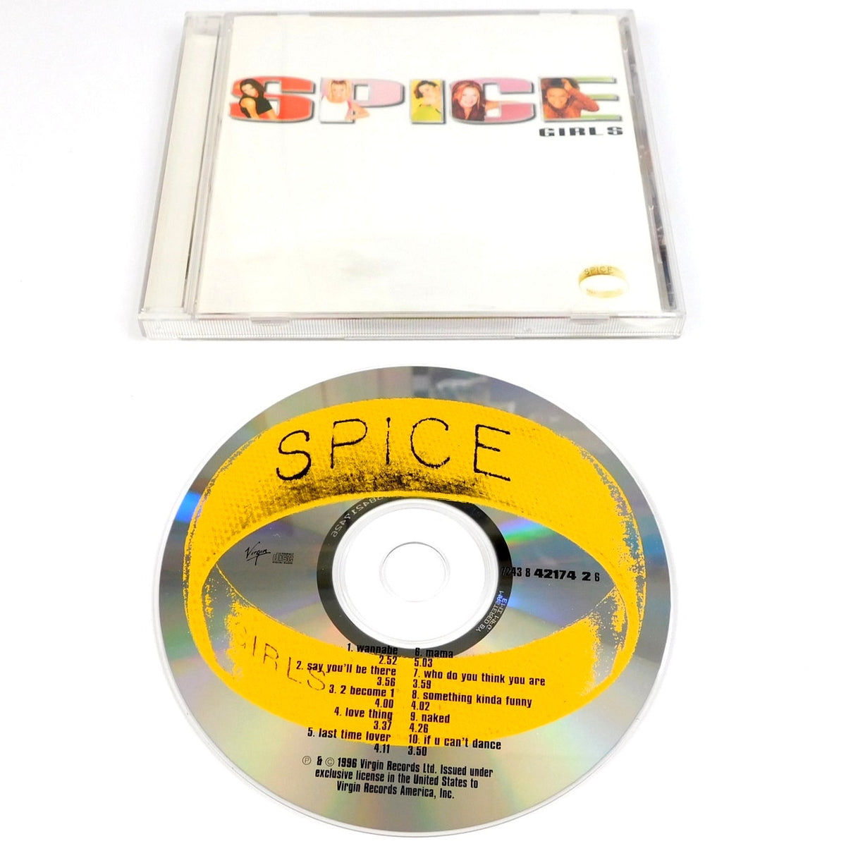 Spice Girls Spice CD 1997 Virgin US Original Wannabe 7243 8 42174 2 6