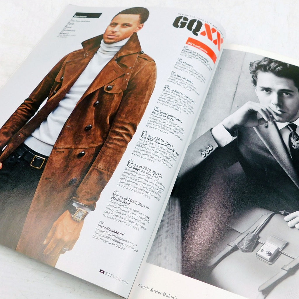 GQ Magazine December 2015 Tom Brady Cover Men Of The Year 20th Anniversary