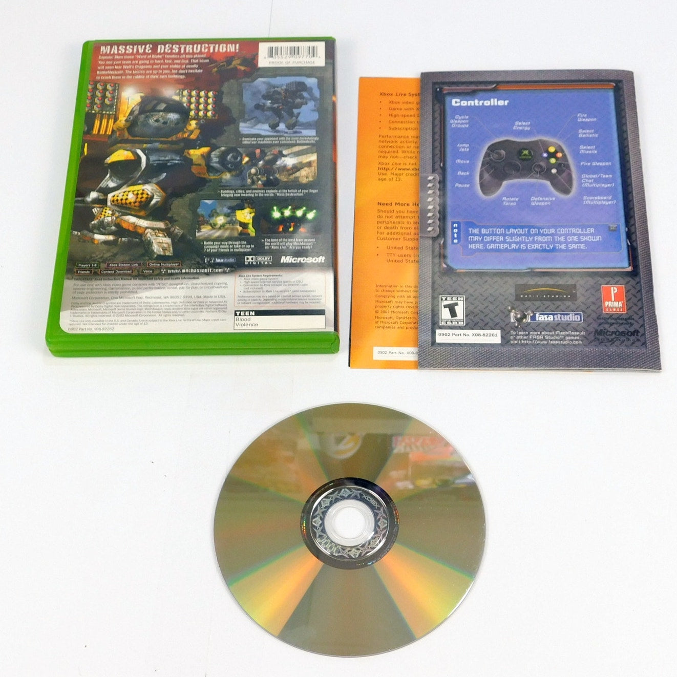 Microsoft Company Store MechAssault Xbox CIB Not To Be Sold Employee Copy