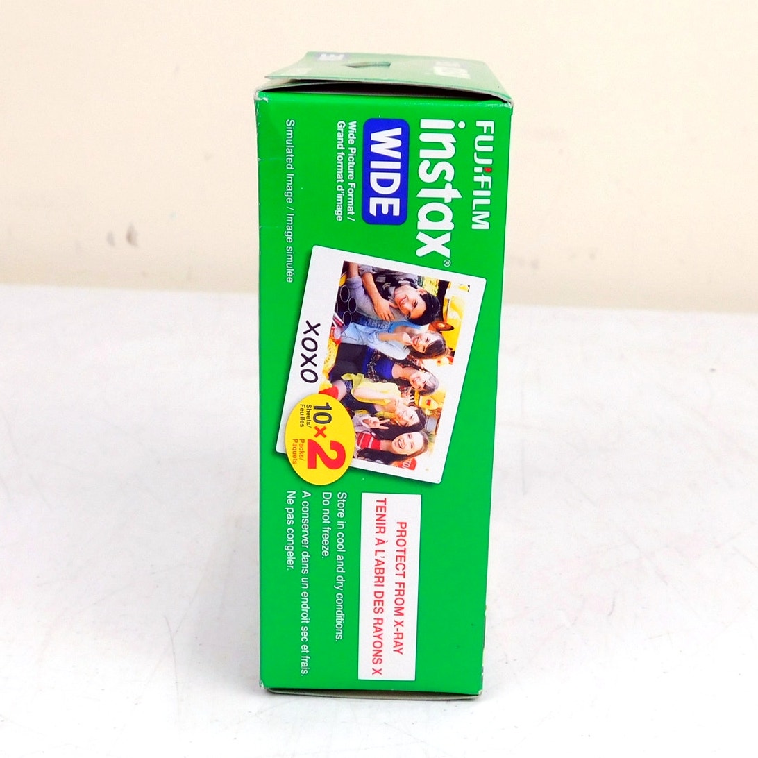 Fujifilm Instax Wide Film 20 Exposures 10 x 2 Factory Sealed New Expired 2018-09