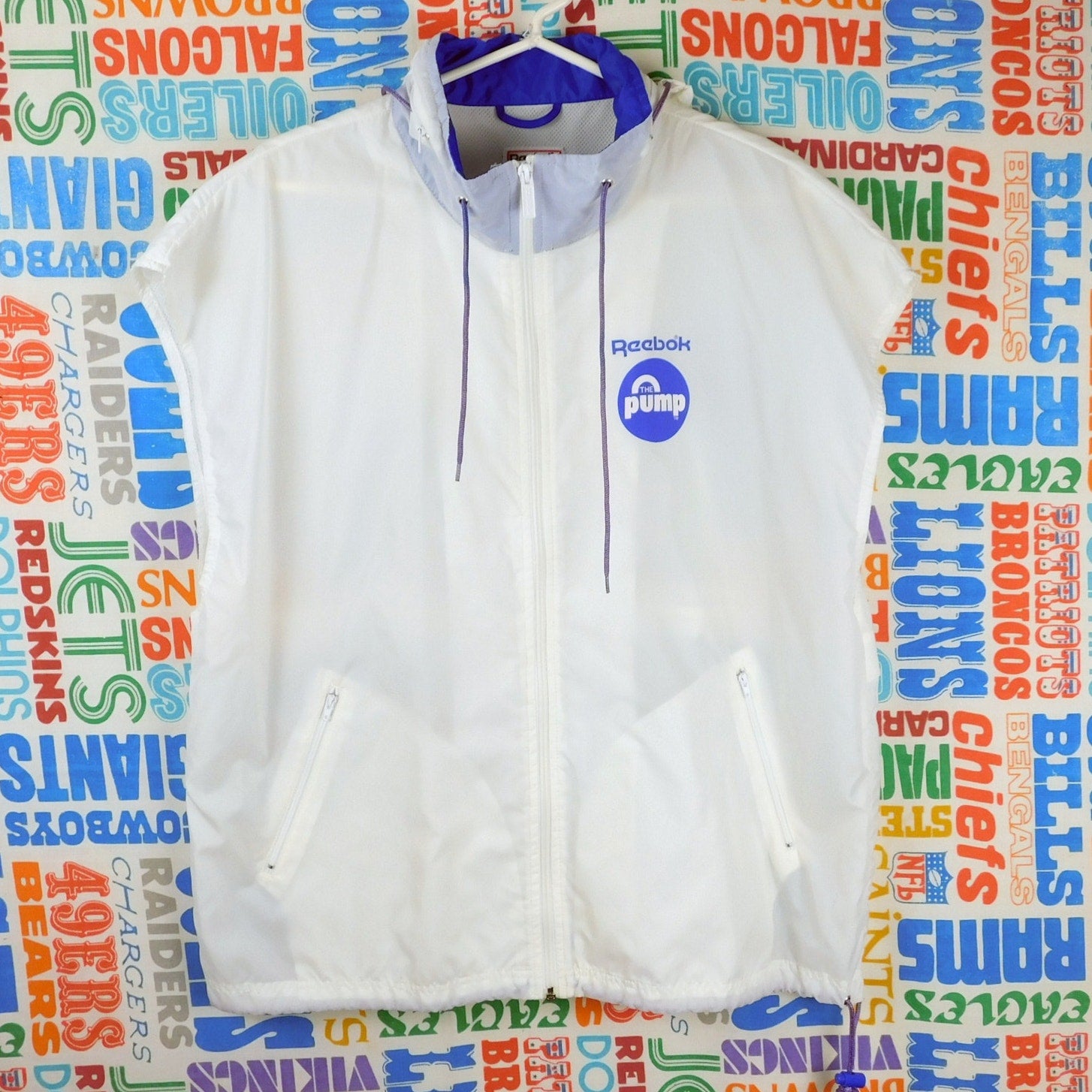 90s Reebok Pump Sleeveless Windbreaker - Size L