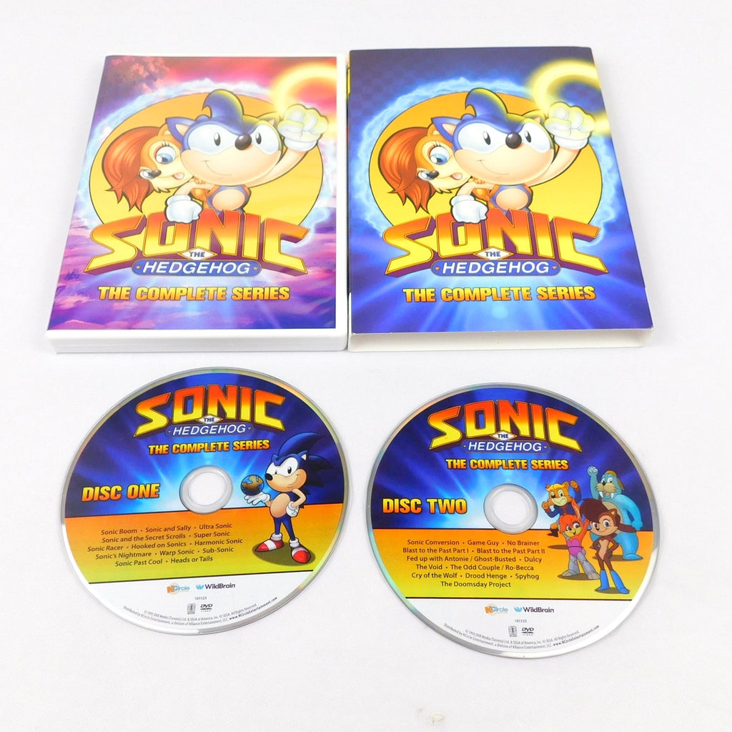 Sonic The Hedgehog The Complete Series DVD 2 Discs Tested 2023 Release 26 Eps