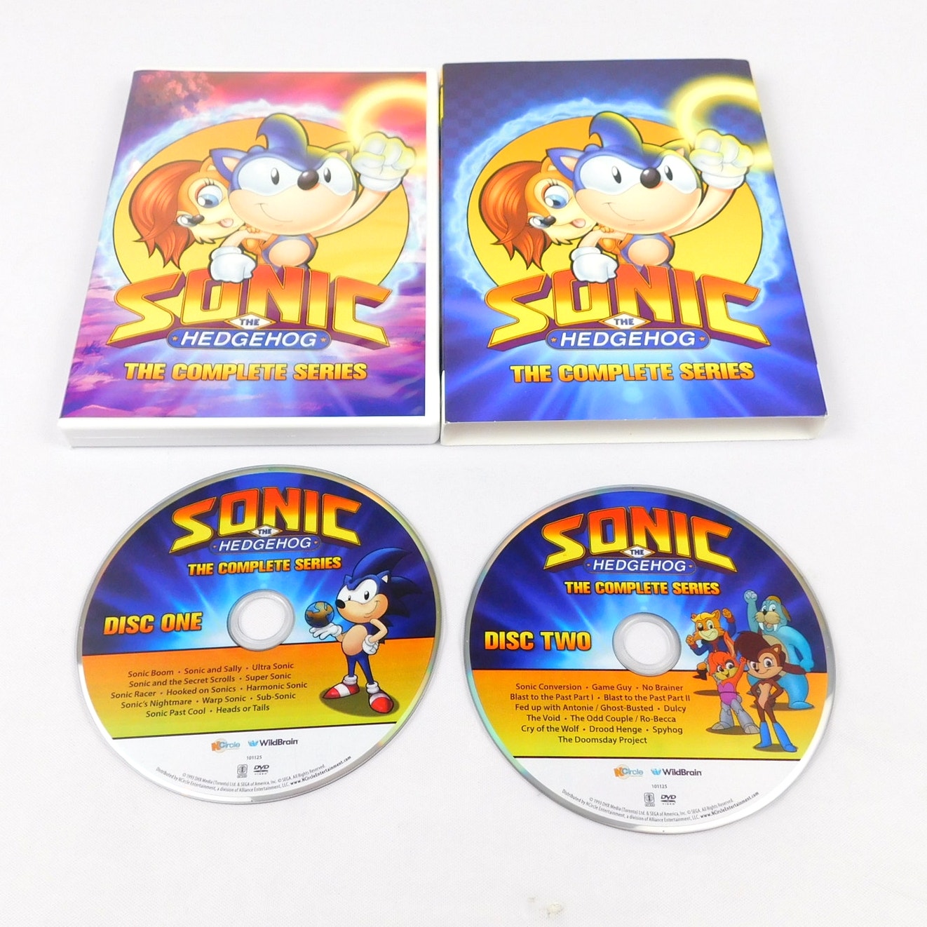 Sonic The Hedgehog The Complete Series DVD 2 Discs Tested 2023 Release 26 Eps