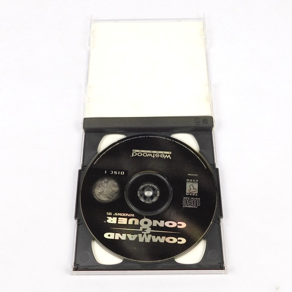 Command & Conquer PC CD ROM Game Tested 2 Discs Complete Jewel Case 1995