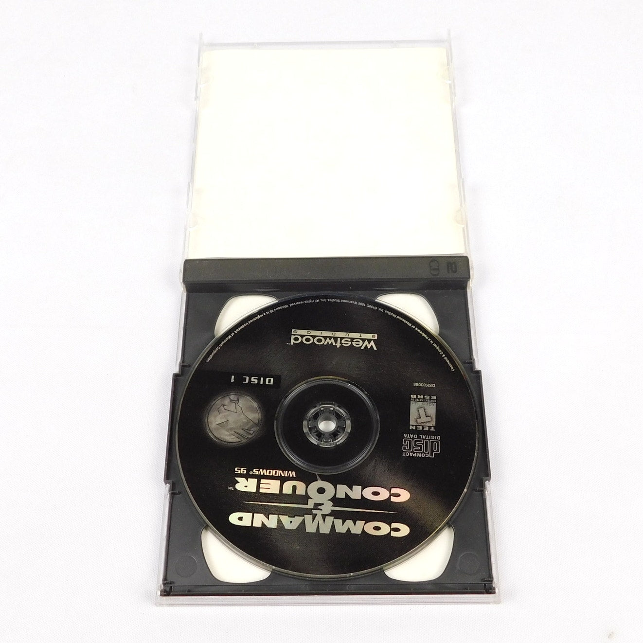 Command & Conquer PC CD ROM Game Tested 2 Discs Complete Jewel Case 1995