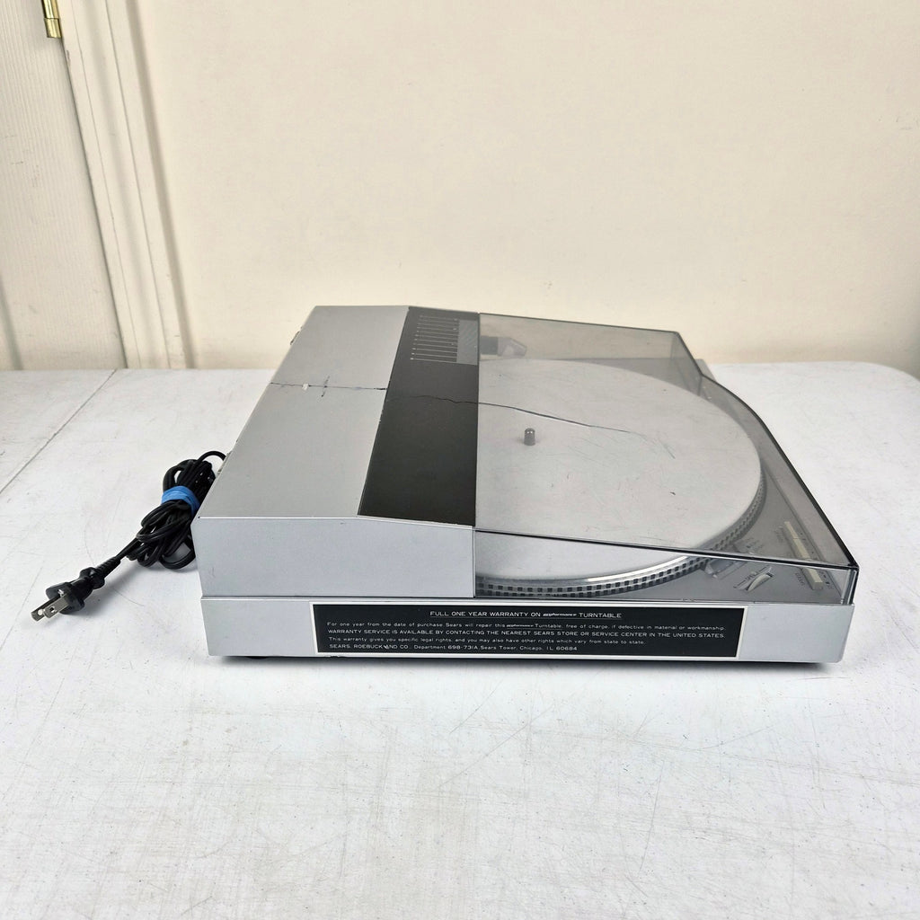 Sears Direct Drive Turntable Linear Tracking Tested Serviced 1983 Proformance