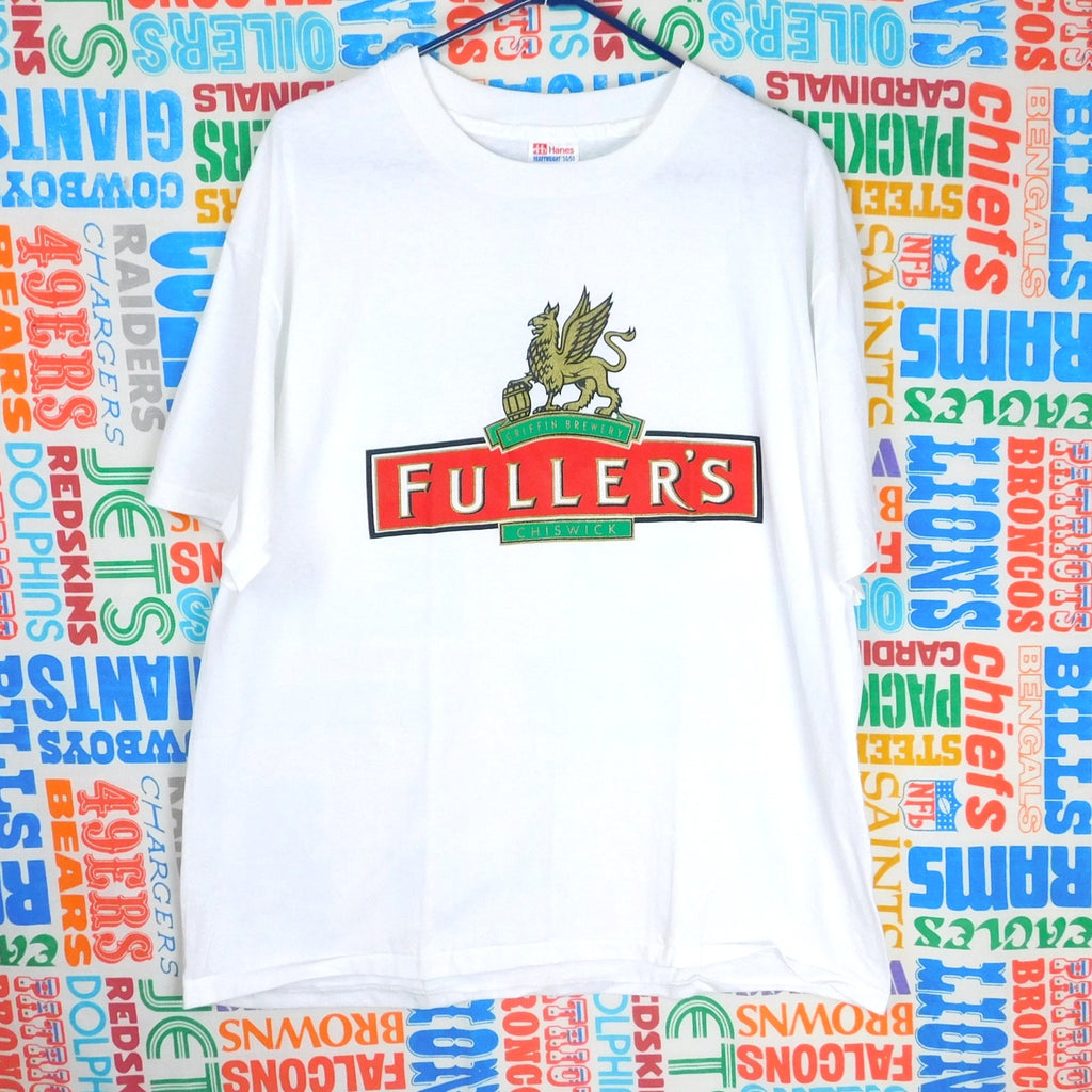 90s Fuller's Chiswick Griffin Brewery Beer T Shirt - Size XL
