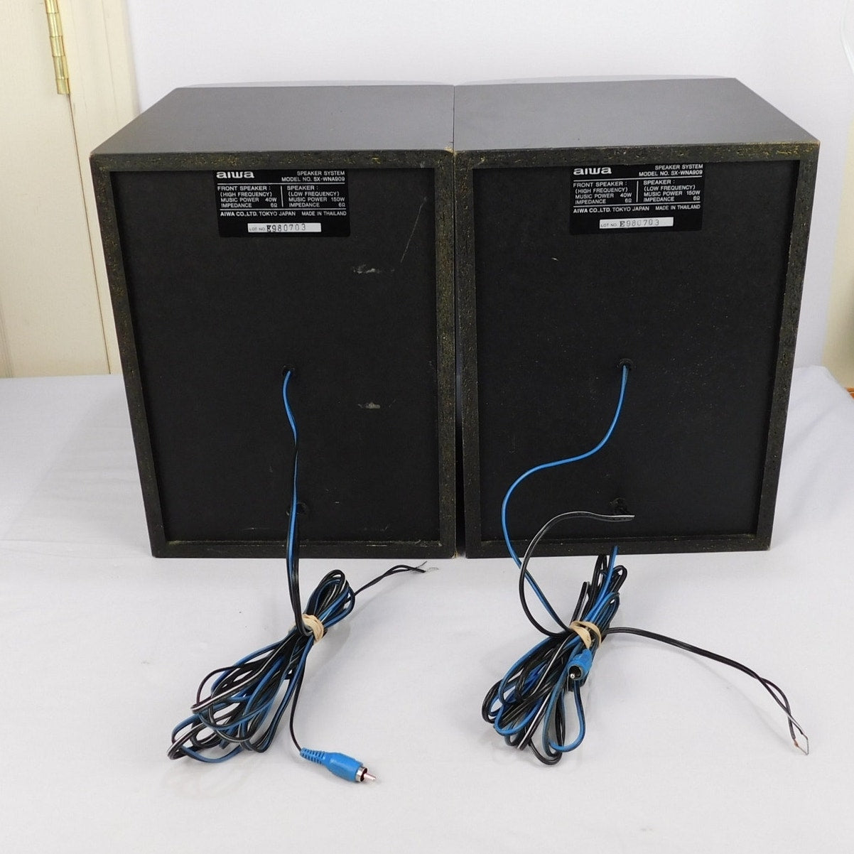 AIWA SX-WNA909 3-Way Bass Reflex Speakers 90s Built In Subwoofers 150W