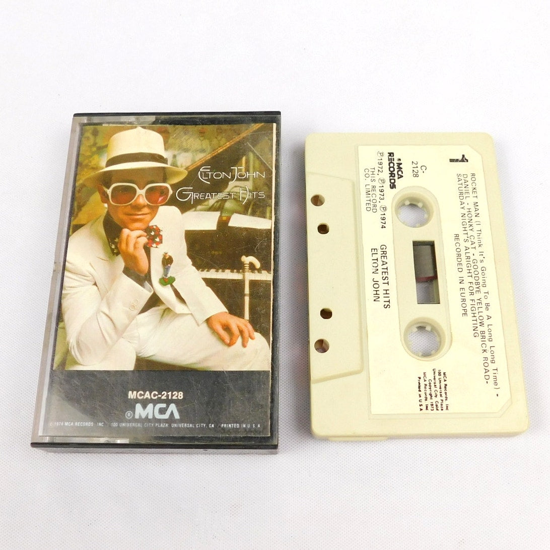 Elton John Greatest Hits Cassette Tested 1974 MCA Records MCAC-2128