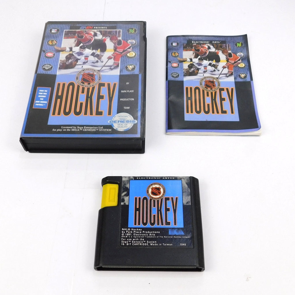 NHL Hockey SEGA Genesis Complete CIB Tested Working 1991