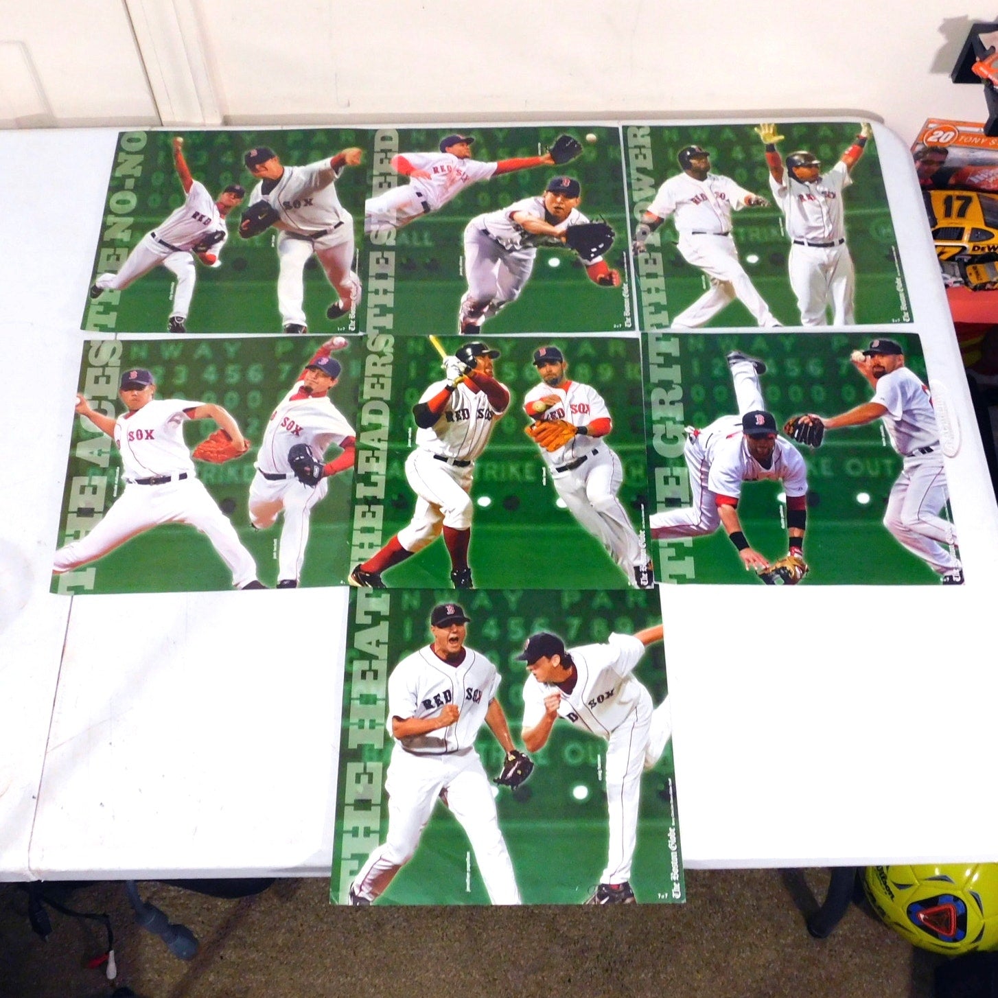 2007 Red Sox Boston Globe Photos (Lot of 7) - Complete Set