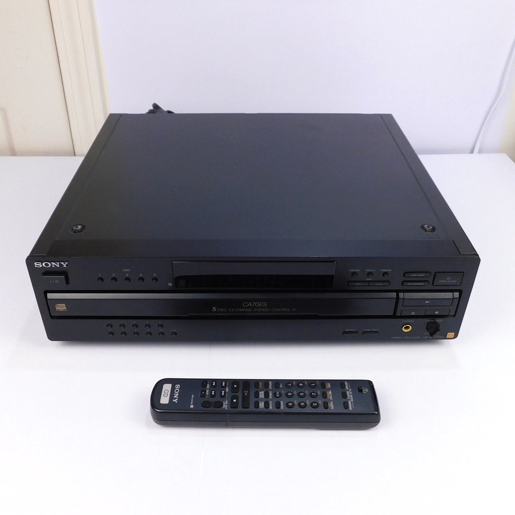 Sony CDP-CA70ES CD Player 5 Disc Carousel Fully Tested Working w/ Remote 1999
