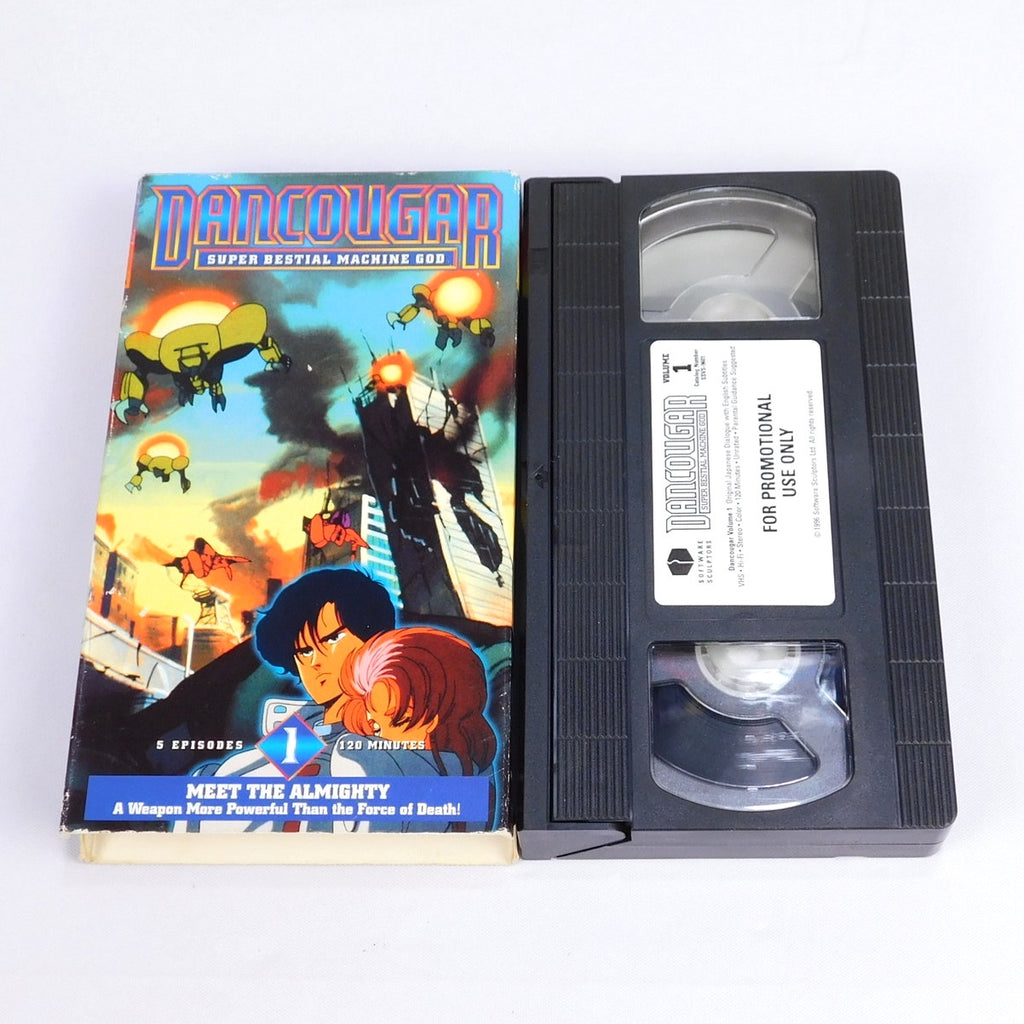Dancougar Volume 1 VHS Anime Promo Tape Tested 1996 Dancouga English Subtitles