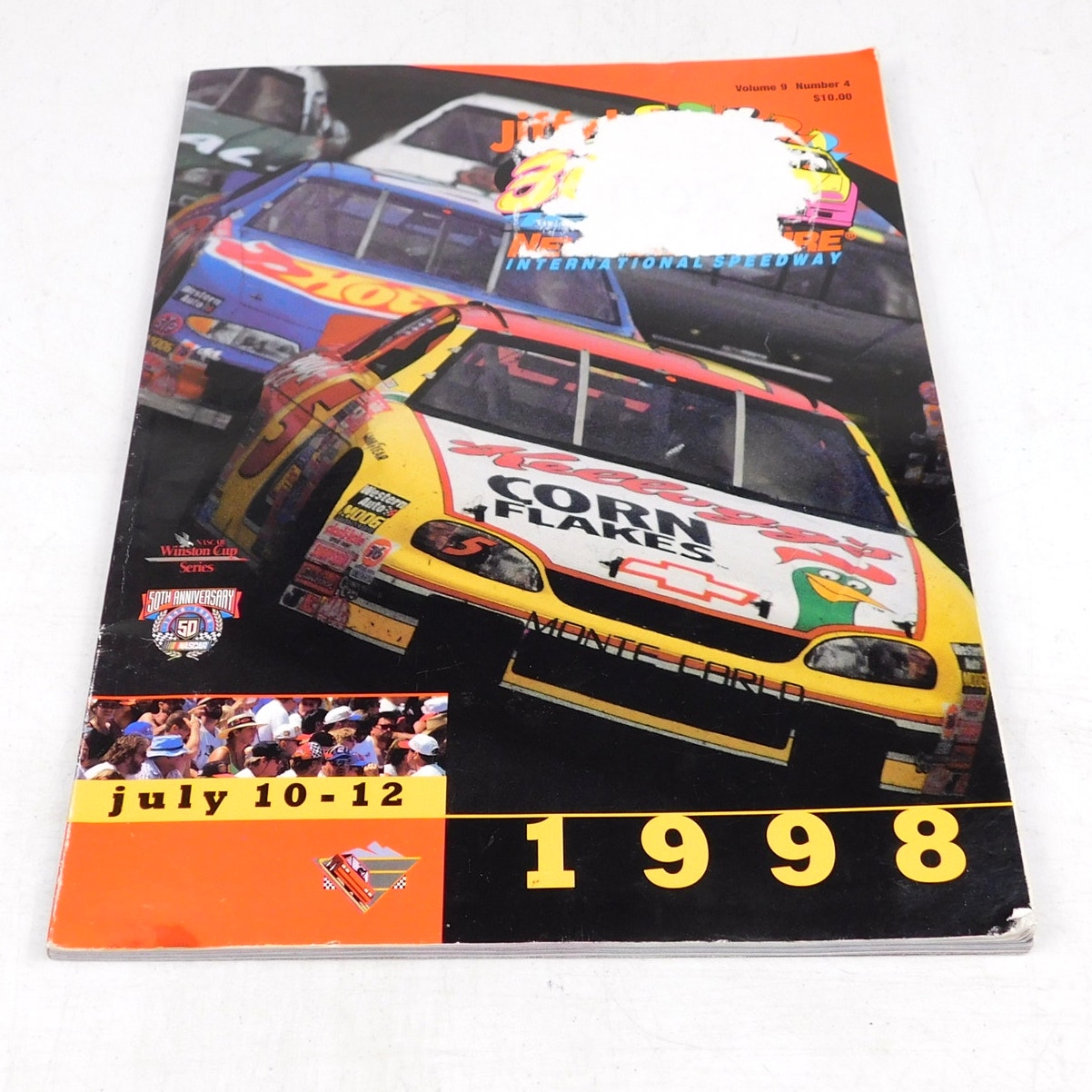 Vintage NASCAR Program 1998 Jiffy Lube 300 New Hampshire With Ticket