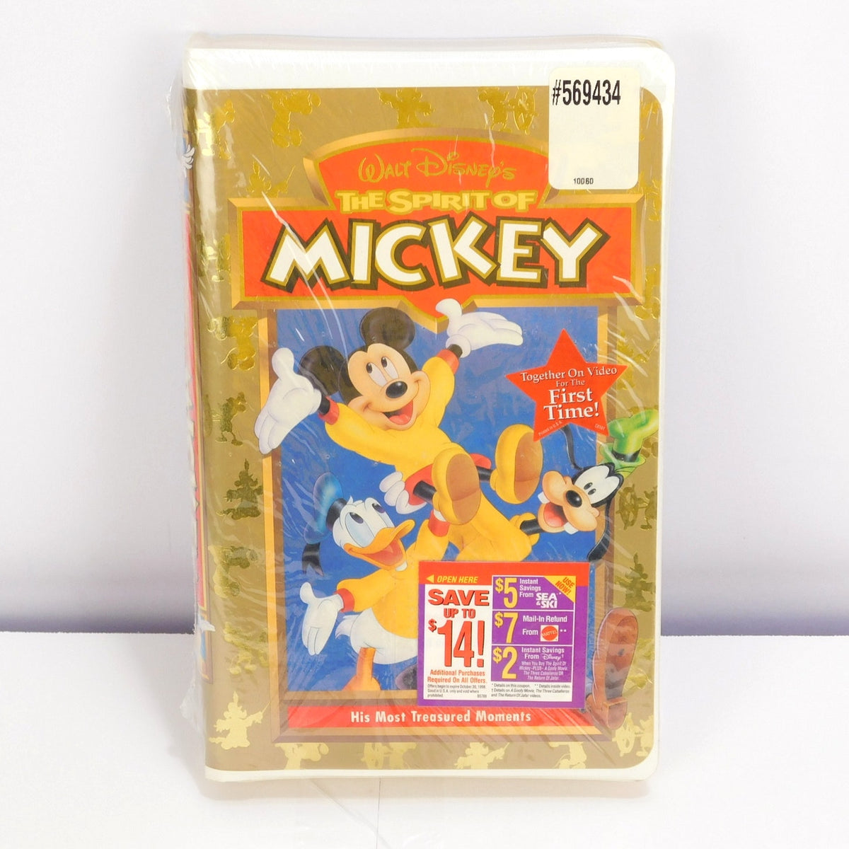 The Spirit of Mickey VHS 1998 Walt Disney Factory Sealed Steamboat Willie