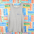 90s Champion Script Logo Tank Top - Size XL (fits slim see measurements)