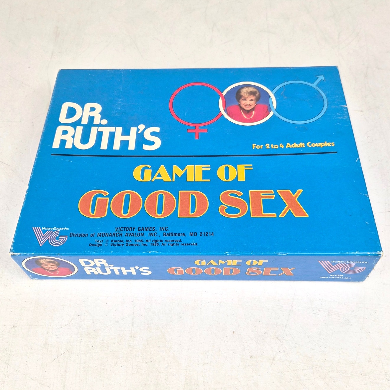 Dr. Ruth's Game Of Sex Board Game New Open Box Uncut Cards Complete 1985 Vintage