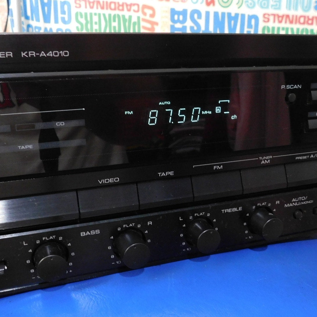 Kenwood KR-A4010 Stereo Receiver Tested Working 45W 2 Channel No Remote Phono In