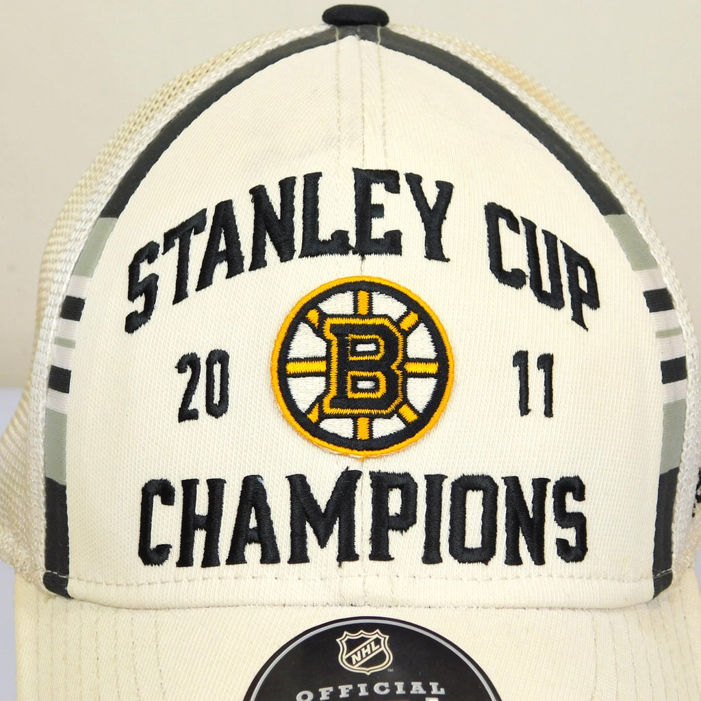 Reebok Boston Bruins 2011 Stanley Cup Champs Hat - OSFA (minor yellowing)