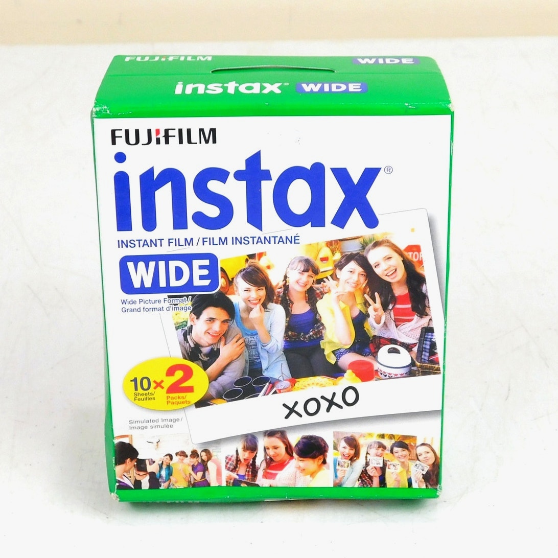 Fujifilm Instax Wide Film 20 Sheets 10 x 2 New Factory Sealed Expired 09/2018
