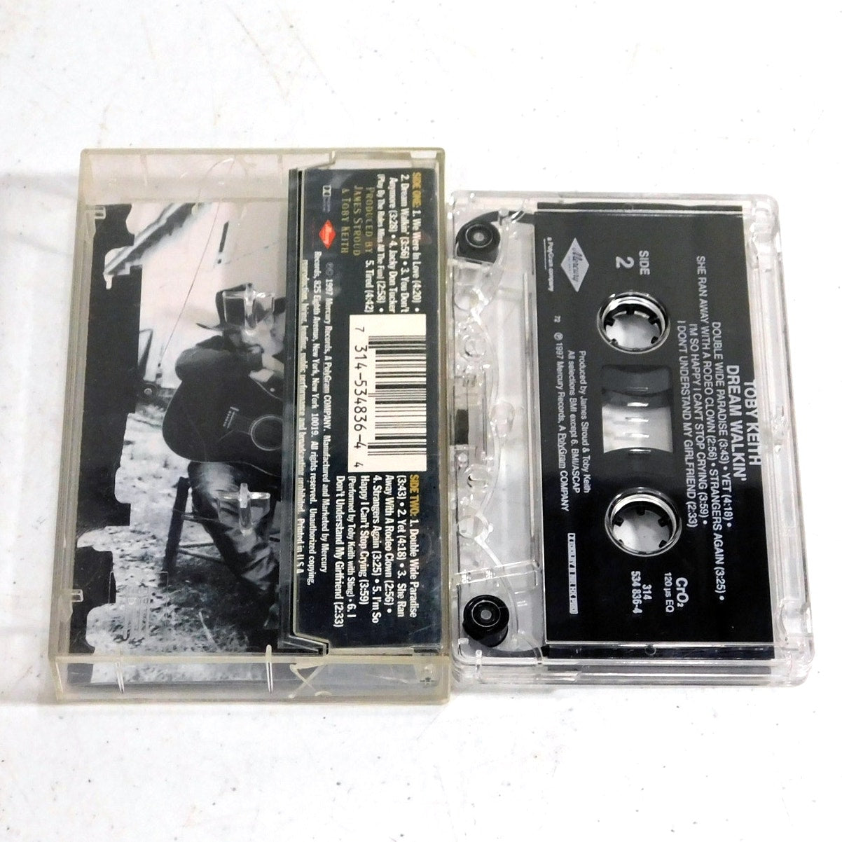 Toby Keith Dream Walkin Cassette Tested 1997 Mercury Records 314-534 836-4