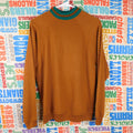 70s Fruit of the Loom Golden Raglan Sweatshirt - Size M