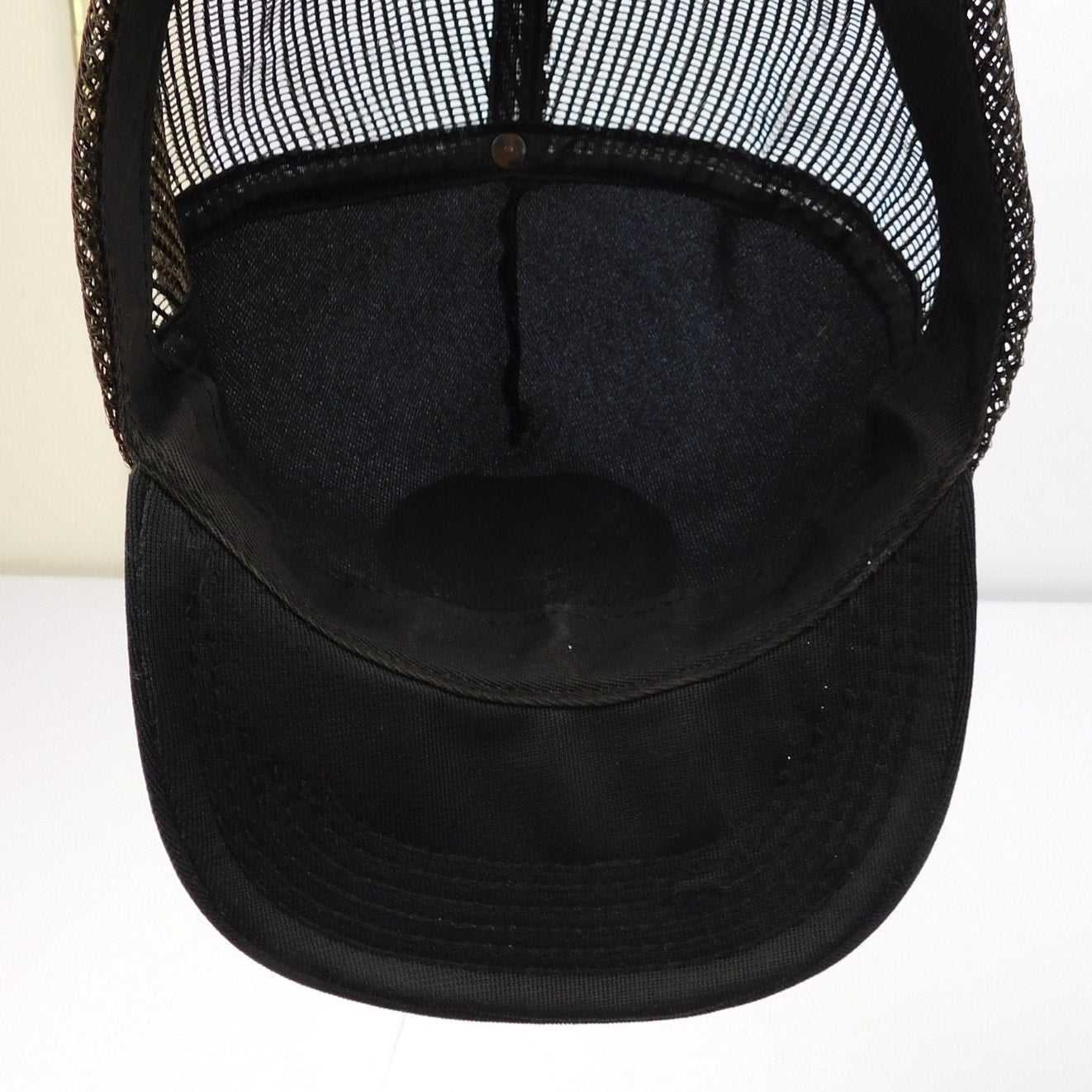 Vintage NRA National Rifle Association Mesh Trucker Snapback Hat Black USA Made