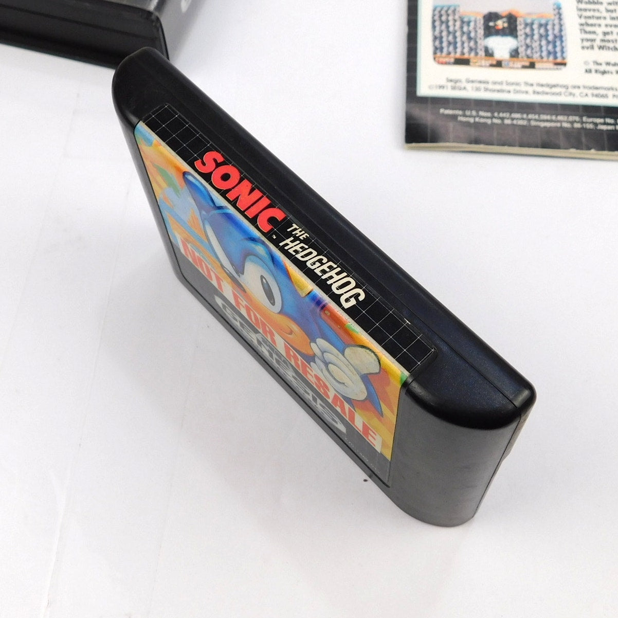 Sonic The Hedgehog SEGA Genesis Complete CIB Tested Working 1991 Not For Resale