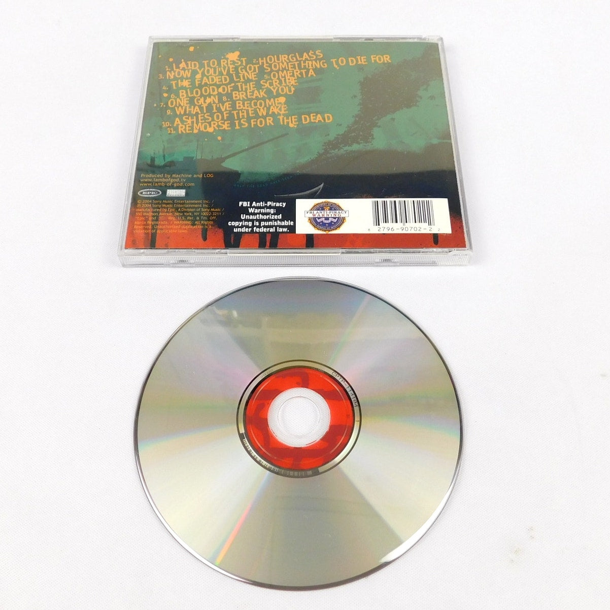 Lamb Of God Ashes Of The Wake CD 2004 Tested Epic Records EK 90702 Metal