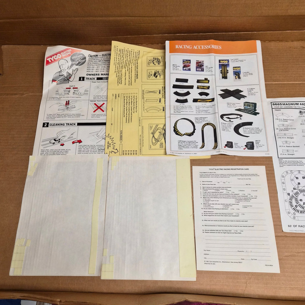 TYCO Magnum 440-X2 Championship Slot Car Set 99% Complete HO Scale Vintage 1988