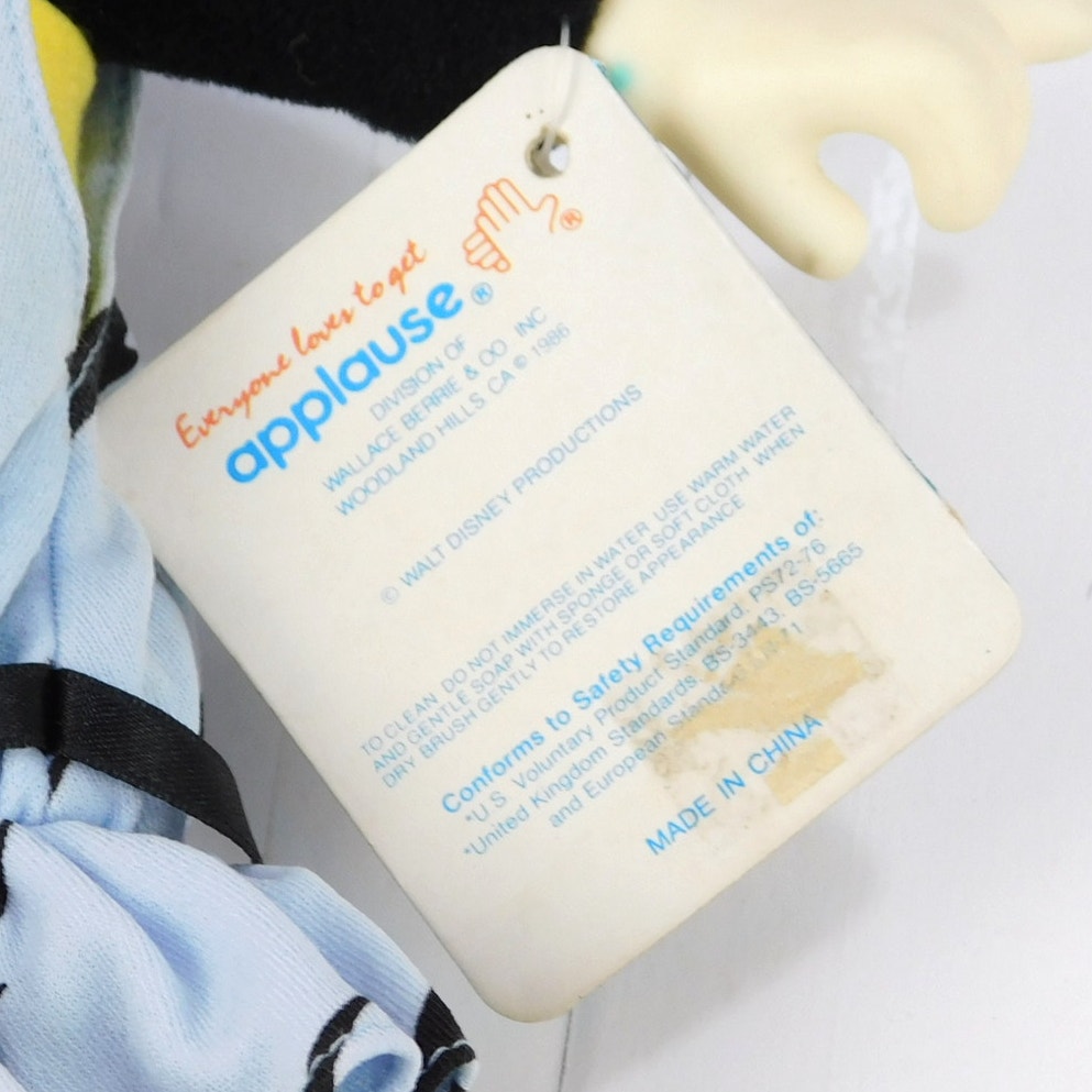 Vintage 1986 Disney Totally Minnie Mouse Applause Doll Blue Lightning Dress Tags