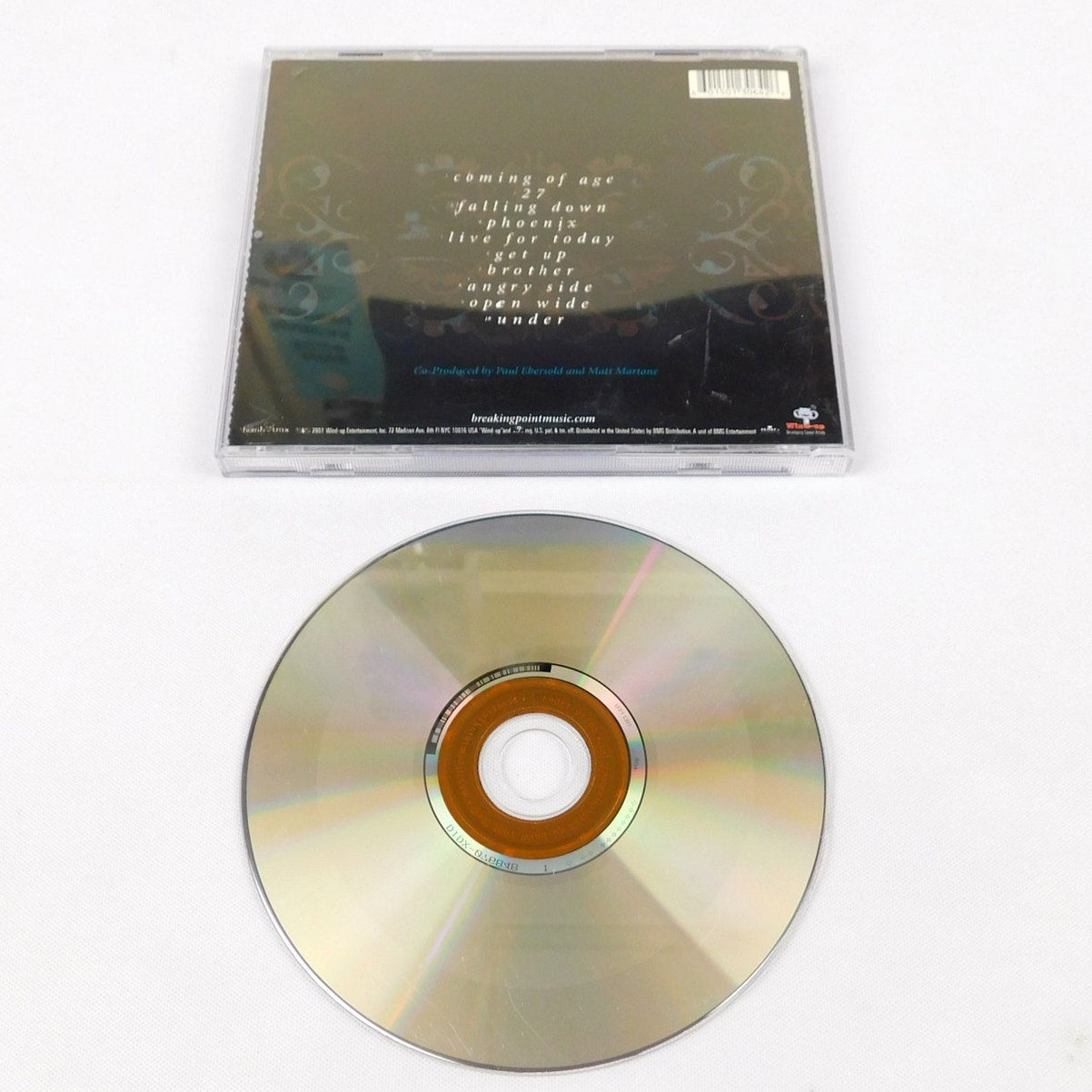 Breaking Point Coming Of Age CD 2001 Tested Wind Up Entertainment 60150-13064-2
