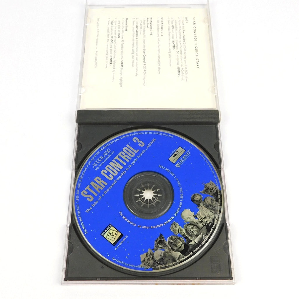 Star Control 3 PC CD ROM Game Tested Working Jewel Case Accolade 1996