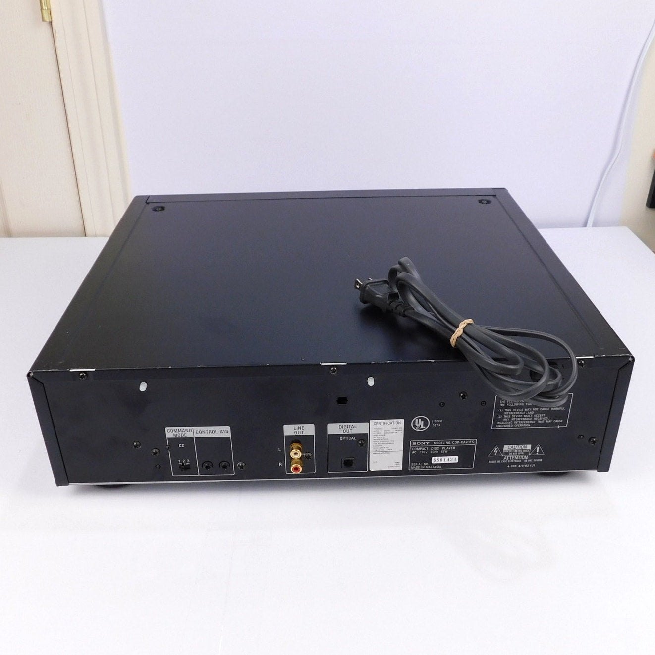 Sony CDP-CA70ES CD Player 5 Disc Carousel Fully Tested Working w/ Remote 1999