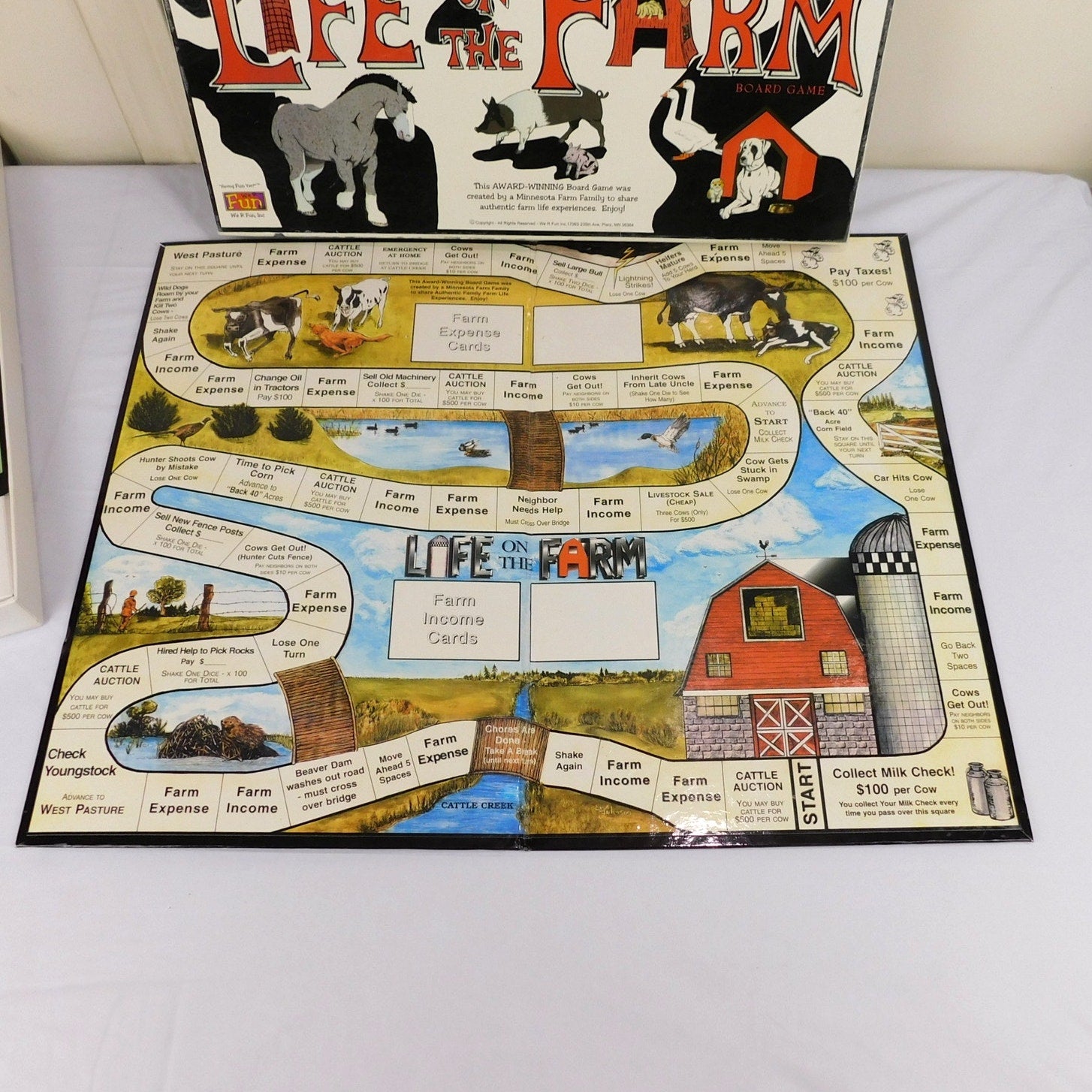 Vintage Life On The Farm Board Game 2003 Complete In Box We R Fun Games