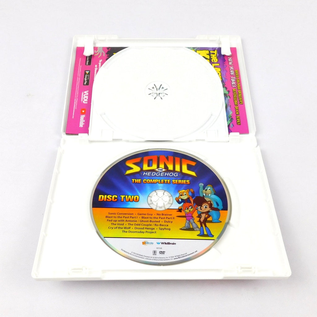 Sonic The Hedgehog The Complete Series DVD 2 Discs Tested 2023 Release 26 Eps