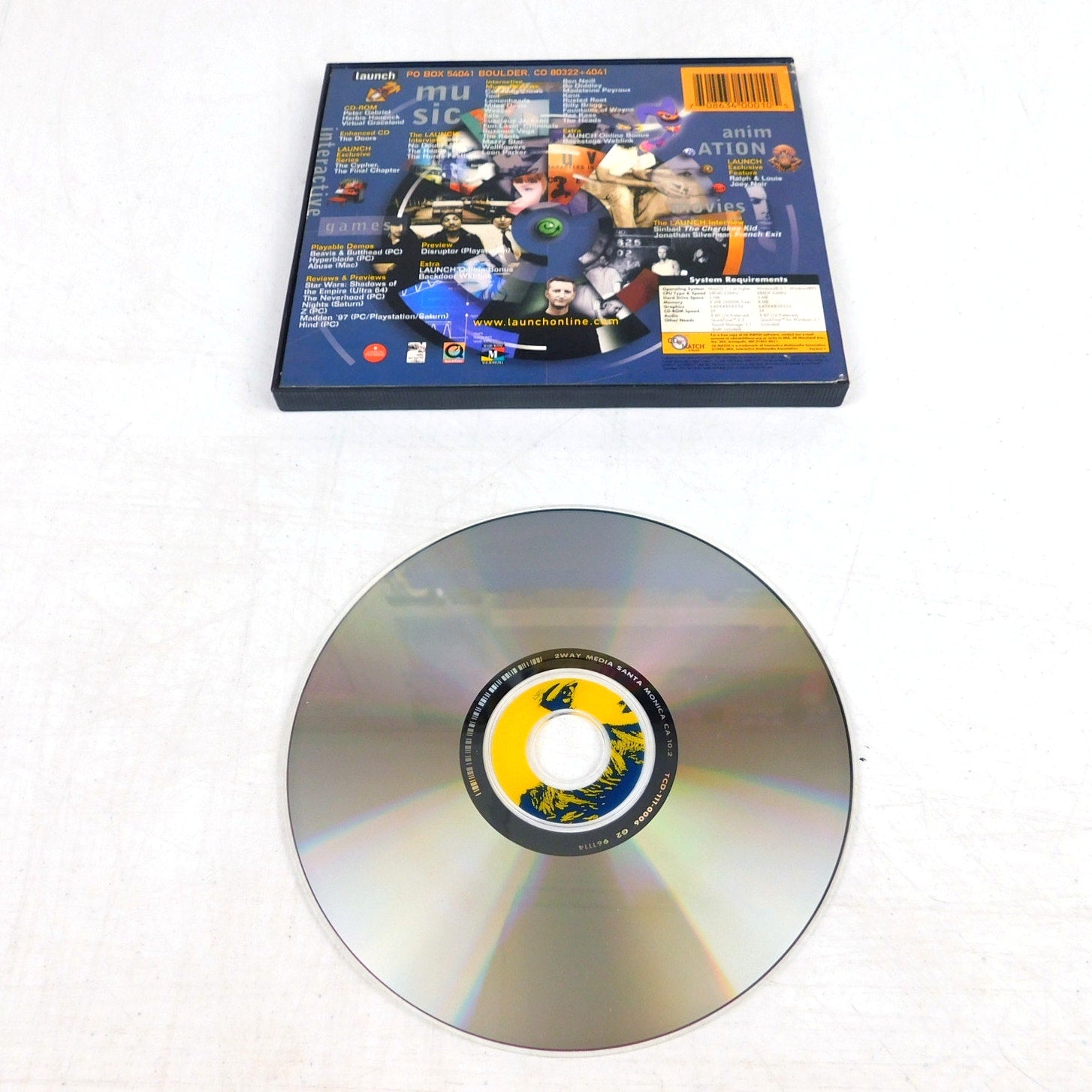 Launch Music Magazine PC CD ROM Vol 10 No Doubt Cover Game Demos Interactive