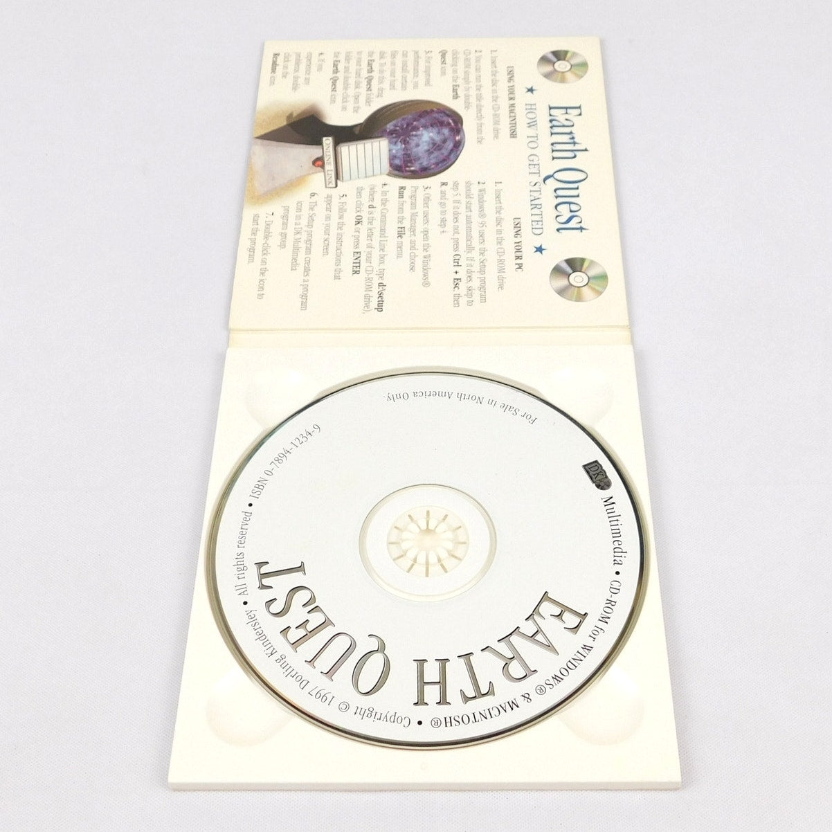 Eyewitness Virtual Reality Earth Quest PC CD ROM Tested 1997 Dorling Kindersley